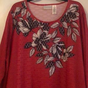 Alfred Dunner Floral Blouse